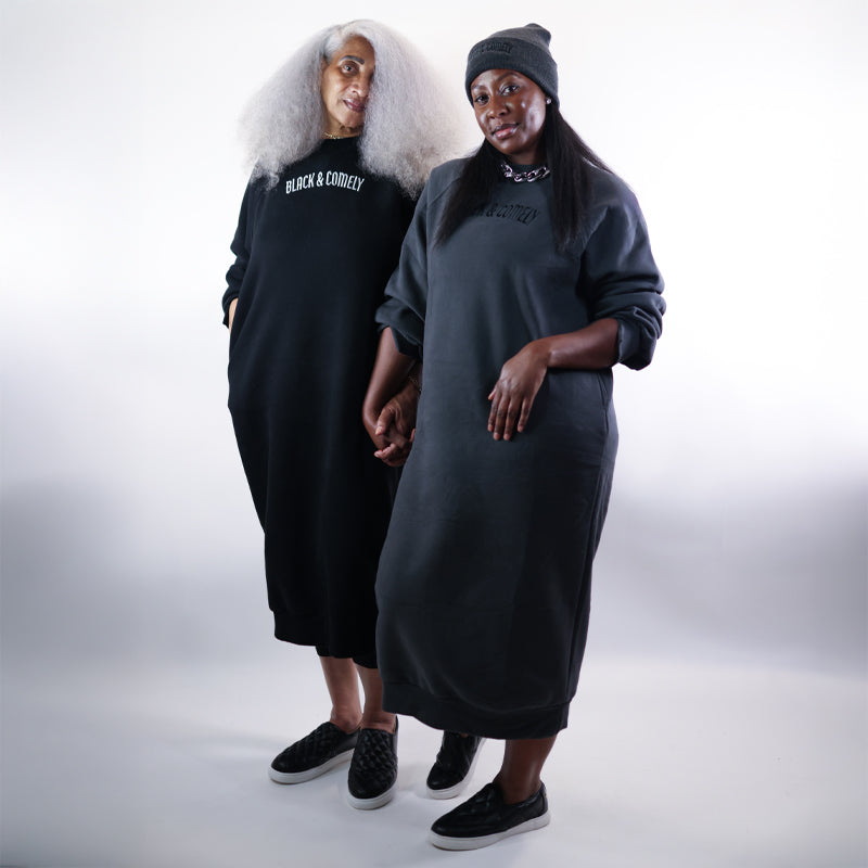 Black and Comley Sweater Dress