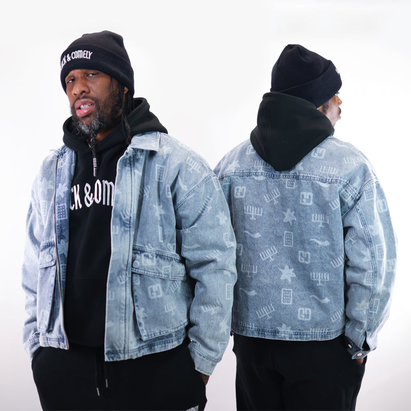 GC Pattern Denim Jacket