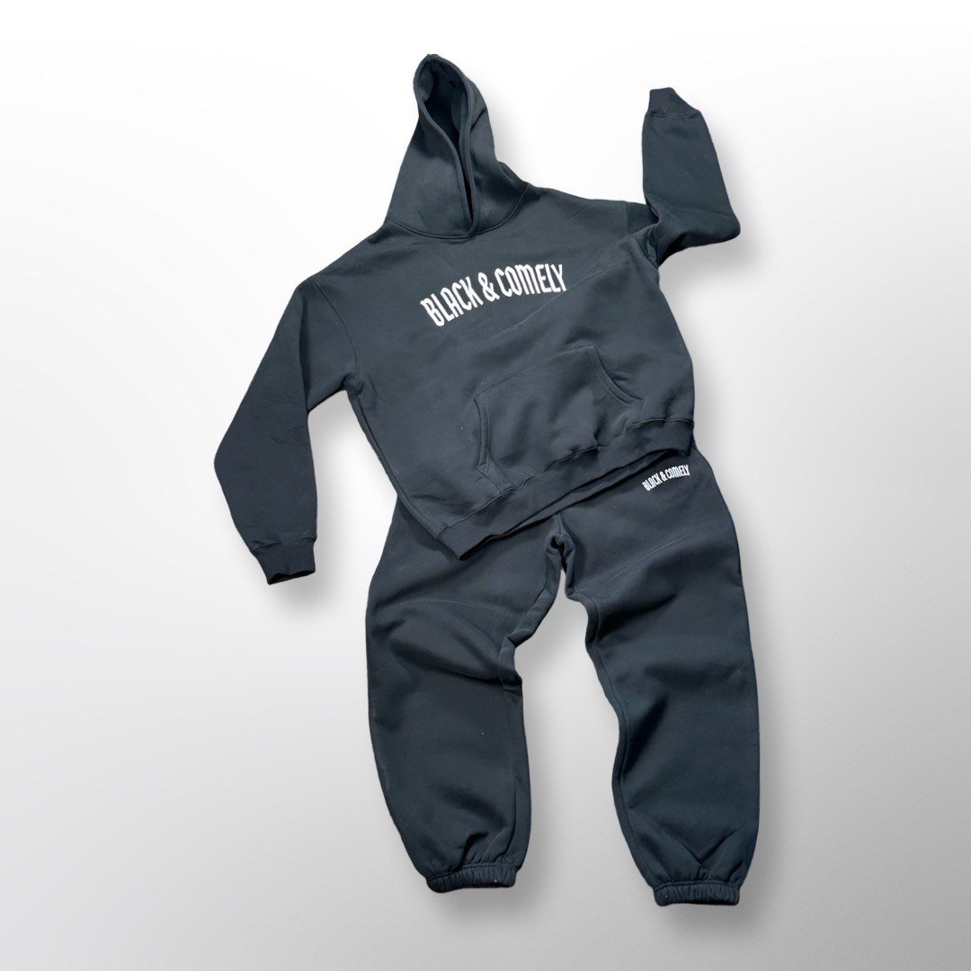 Toddlers Black & Comely Sweatsuits