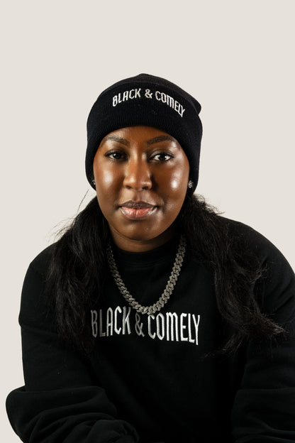 Black and Comley Sweater Dress